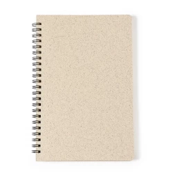 Notatnik ok. A5 ze słomy pszenicznej (V0275-00)