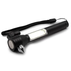 Latarka bezpieczeństwa 1 LED COB, przecinak do pasów, młotek bezpieczeństwa | Flint (V0925-03)-3
