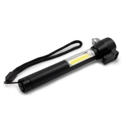 Latarka bezpieczeństwa 1 LED COB, przecinak do pasów, młotek bezpieczeństwa | Flint (V0925-03)-4