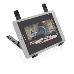 Aluminium laptop stand made with RCS (Recycled Claim Standard) certified recycled aluminium and TPU. Total recycled content: 99% based on total item weight. RCS certification ensures a completely certified supply chain of the recycled materials. The -2