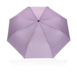 This portable 3 section auto open open mini umbrella  is the perfect size to keep in your bag or car for a weather emergency. Metal frame, fibreglass ribs with ABS handle. With AWARE™ tracer that validates the genuine use of recycled materials. This -2