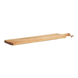 Robust and very handy cutting/serving board that thanks to its length of 75 cm and width of 15 cm has a large enough surface for being used both for cutting and serving.  The board is made of FSC-certified teak and has a beautiful golden to medium br-2
