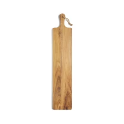 Robust and very handy cutting/serving board that thanks to its length of 75 cm and width of 15 cm has a large enough surface for being used both for cutting and serving.  The board is made of FSC-certified teak and has a beautiful golden to medium br-11