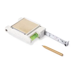 Miara 3m ze słomy pszenicznej, poziomica, notatnik, długopis (V1031-00)