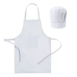 Cook set, kitchen apron and cook cap, children size (V9542-02)