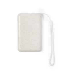 Power bank 5000 mAh ze słomy pszenicznej, ładowarka słoneczna (V1353-00)-6