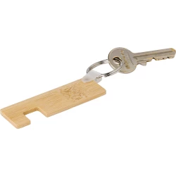 Bambusowy brelok do kluczy, stojak na telefon (V1173-16)