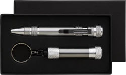 Werkzeugset, Schraubendreher, 8 Bit, 3 LED-Taschenlampe (V5091-19)