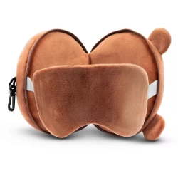 Teddybär aus Plüsch, Reisekissen, Augenmaske | Ren (HE829-16)-3