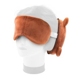 Teddybär aus Plüsch, Reisekissen, Augenmaske | Ren (HE829-16)-5