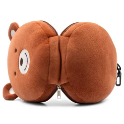 Teddybär aus Plüsch, Reisekissen, Augenmaske | Ren (HE829-16)-10