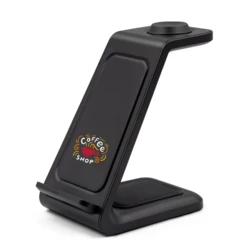 Ładowarka bezprzewodowa 15W, 3 w 1, stojak na telefon | Todd (V1380-03)