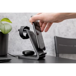 Ładowarka bezprzewodowa 15W, 3 w 1, stojak na telefon | Todd (V1380-03)-2