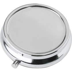 Metalowy pojemnik na tabletki z 3 przegrodami, lusterko (V1536-32)-2