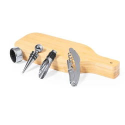 Bambusowy zestaw do wina, 4 el. (V2086-17)