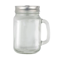 Słoik do picia 480 ml ze słomką (V8485-00)-2