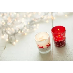 Decorated candle holder with tea light (V9513-05)-2