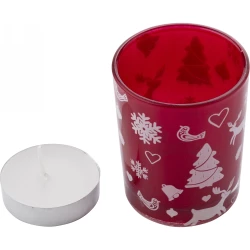 Decorated candle holder with tea light (V9513-05)-3