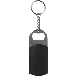 Schlüsselanhänger mit LED-Lampe, Flaschenöffner, Maßband 1m (V9458-03)-2
