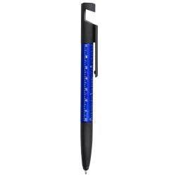 Długopis wielofunkcyjny, czyścik do ekranu, linijka, stojak na telefon, touch pen, śrubokręty (V1849-04)-2