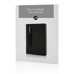 Standard hardcover PU A5 notebook with stylus pen (P773.311)-4