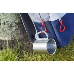 Metalowy kubek 185 ml z karabińczykiem (V0646-32)-2