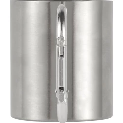 Metalowy kubek 185 ml z karabińczykiem (V0646-32)-7