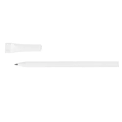 Rolled paper ball pen with cap | Brittany (V1969-02)