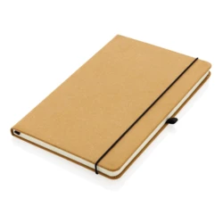 Recycled leather hardcover notebook A5 (P774.209)-2