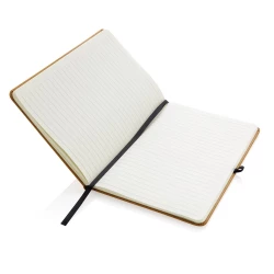 Recycled leather hardcover notebook A5 (P774.209)-3