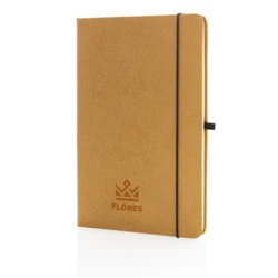 Recycled leather hardcover notebook A5 (P774.209)-7