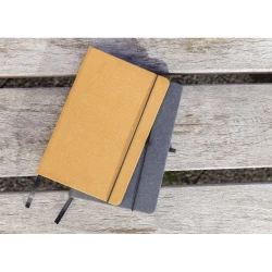 Recycled leather hardcover notebook A5 (P774.209)-9