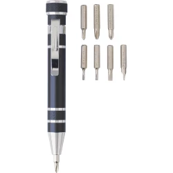 Zestaw narzędzi, śrubokręt, 8 końcówek, teleskopowa latarka 3 LED (V8763-03)-4