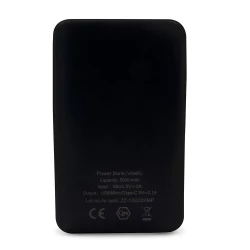 Power bank 5000 mAh ze zintegrowanymi kablami, adapter w komplecie | Presley (V0905-03)-9