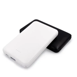 Power bank 5000 mAh ze zintegrowanymi kablami, adapter w komplecie | Presley (V0905-03)-10