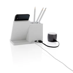Ładowarka bezprzewodowa 10W, organizer na biurko Ontario (P308.403)-7