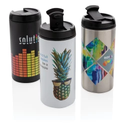 Kubek podróżny 330 ml Metro ze stali nierdzewnej z recyklingu (P435.042)-12