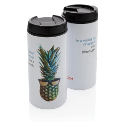 Kubek podróżny 330 ml Metro ze stali nierdzewnej z recyklingu (P435.043)-5