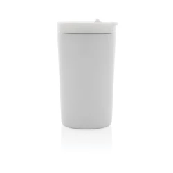 This double wall vacuum leakproof lock mug is the perfect size for your beverage. It's leakproof sealed flip lid is designed for easy open/close and on-the-go use. Vacuum insulation keeps beverages hot for up to 5 hours and cold for up to 15 hours. M-3