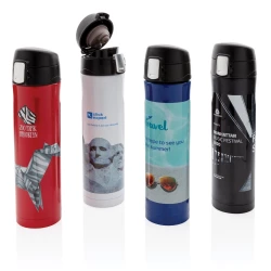 Kubek termiczny 450 ml, stal nierdzewna z recyklingu (P435.503)-12