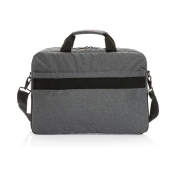 This Swiss Peak AWARE™ 15.6” laptop bag offers unique style and storage for your laptop and tablet. With pockets to organise all of your tech gadgets and personal accessories. RFID pockets for your wallet and passport. Connect your power bank easily -3