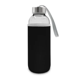 Glass bottle 420 ml with pouch | Bob (V0462-03)-3