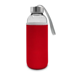 Glass bottle 420 ml with pouch | Bob (V0462-05)-3