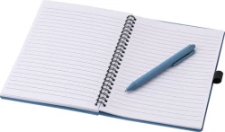 Wheat straw notebook approx. A5 with ball pen (V0238-11)-2
