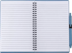 Wheat straw notebook approx. A5 with ball pen (V0238-11)-3