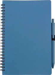 Wheat straw notebook approx. A5 with ball pen (V0238-11)-4