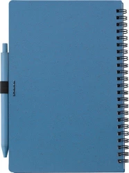 Wheat straw notebook approx. A5 with ball pen (V0238-11)-5