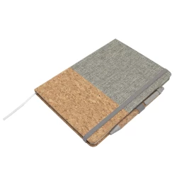 Cork notebook A5 with ball pen | Layla (V0056-19)-3