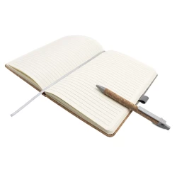 Cork notebook A5 with ball pen | Layla (V0056-19)-5