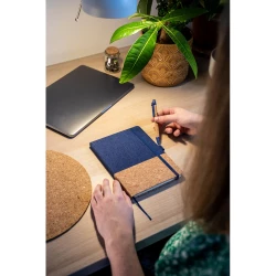 Cork notebook A5 with ball pen | Layla (V0056-19)-13